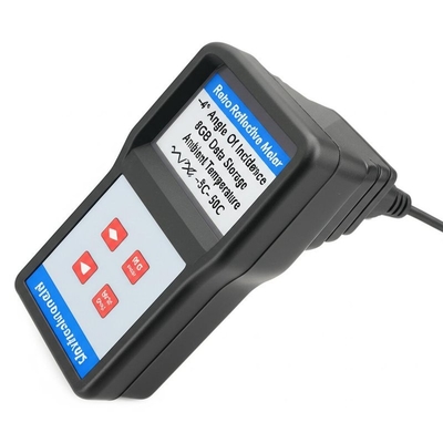 Retroreflectiemeter -4° invalshoek en 8 GB gegevensopslagruimte voor omgevingstemperatuur -5C- 50C