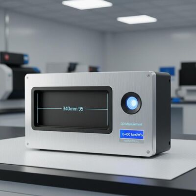 Meting van het diafragma gebied 340 mm X 95 mm Klein lichtapparaat met QD