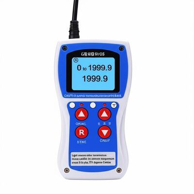 Meetbereik 0 tot 1999,9. Kleurtemperatuurapparaat voor lichtbron geschikt voor omgevingstemperatuur min 5 tot plus 50 graden Celsius